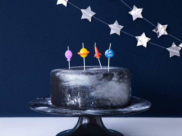 Velas de aniversário Espaço, mistura, 2-3 cm