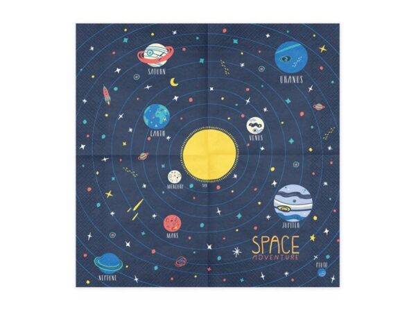 Guardanapos Space Party, 33x33 cm