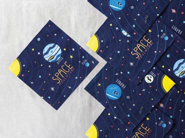 Guardanapos Space Party, 33x33 cm