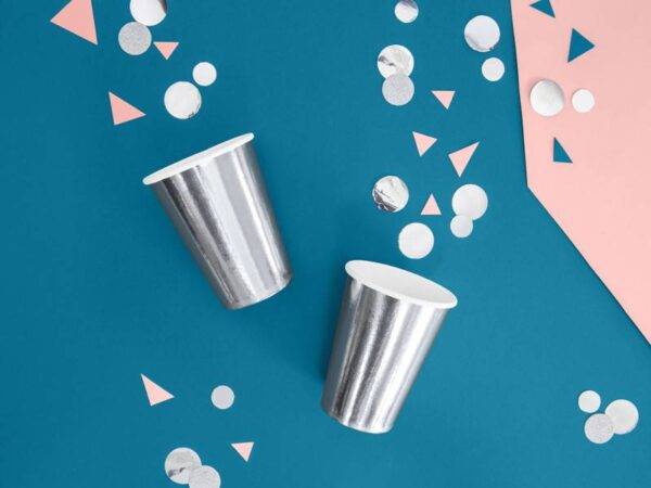 Círculos de confete, prata, 15 g