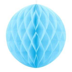 Bola de favo de mel, azul celeste, 20 cm