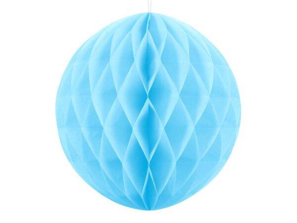 Bola de favo de mel, azul celeste, 20 cm
