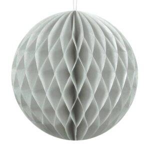 Bola Honeycomb, cinza claro, 20 cm