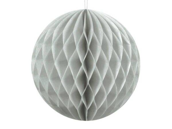 Bola Honeycomb, cinza claro, 20 cm