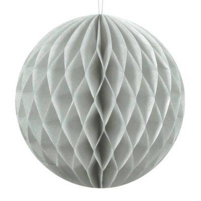 Bola Honeycomb, cinza claro, 30 cm