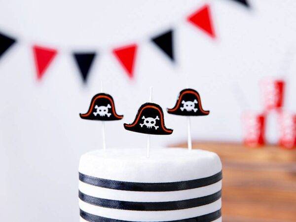 Velas de aniversário Festa dos Piratas, 2 cm