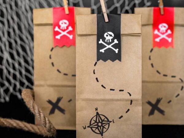 Jogos americanos de papel Pirates Party, 40x30 cm