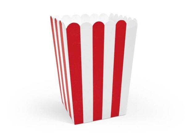 5 CAIXAS DE PIPOCAS RISCAS VERMELHO