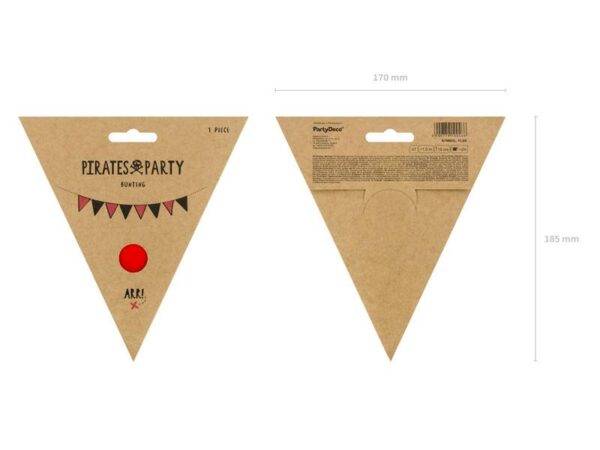 Bunting Pirates Party, mix, 1,3 m