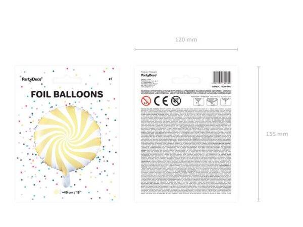 Balão de foil 35 cm, menta