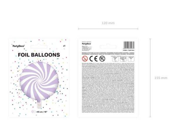 Balão de foil 35 cm, Lilás