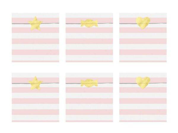 Sacos de Festa Gostoso, rosa 13x14 cm