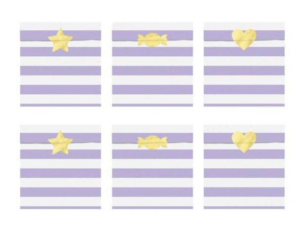 Sacos de Festa Gostoso, lilas 13x14 cm