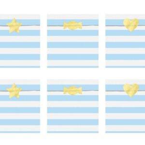Sacos de Festa Gostoso, azul claro 13x14 cm