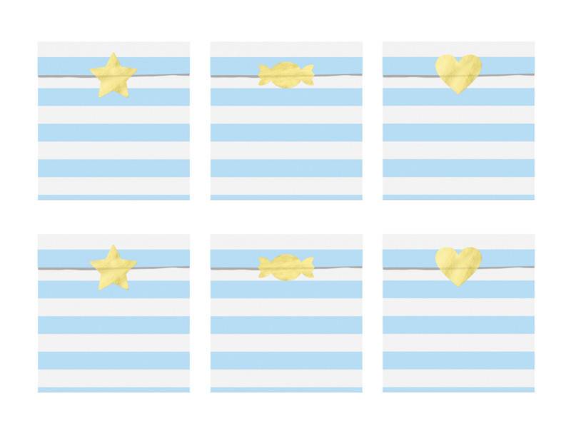 Sacos de Festa Gostoso, azul claro 13x14 cm