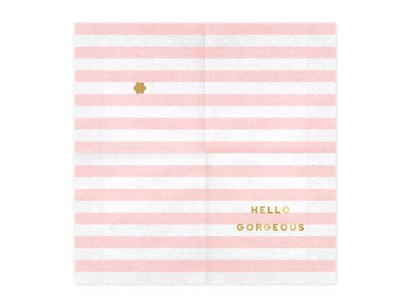 Guardanapos Yummy - Hello Gorgeous, rosa claro