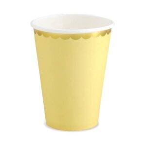 Cups, light yellow, 220 ml