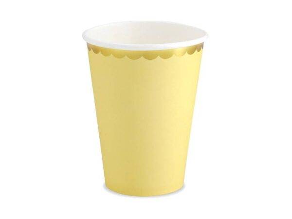 Cups, light yellow, 220 ml