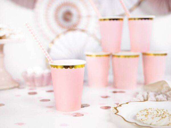 Copos, rosa claro, 220 ml