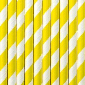 Palhinhas de papel, amarelo