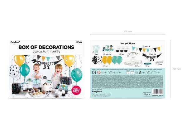 Conjunto de decorações para festas - Dinossauros