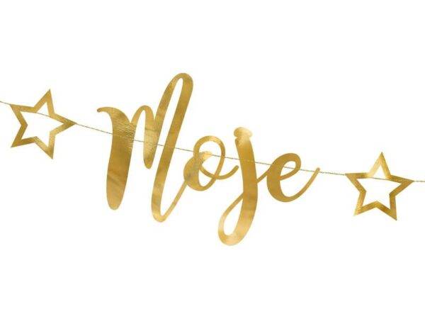 Banner Moje urodziny, ouro