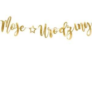 Banner Moje urodziny, ouro