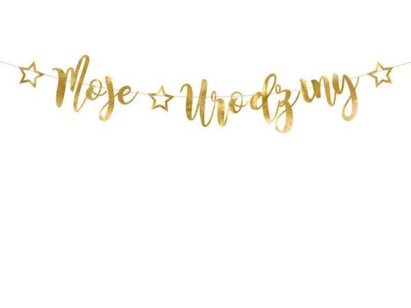 Banner Moje urodziny, ouro