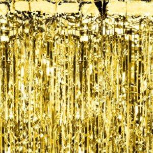 Cortina de festa, ouro, 0,9 x 2,5 m