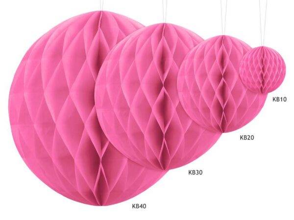 Bola de favo de mel, rosa, 10 cm