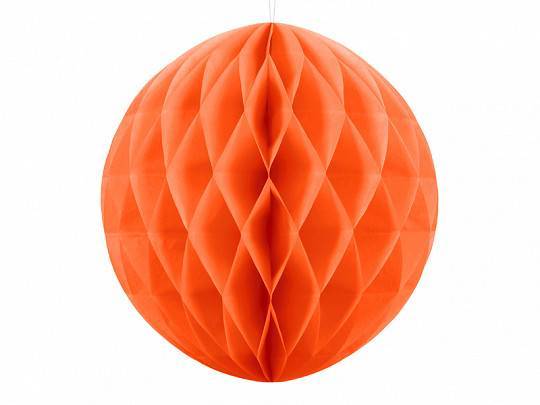 Bola de favo de mel, laranja, 30 cm