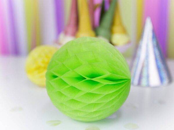 Bola de favo de mel, verde maçã, 10 cm