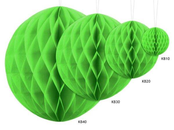 Bola de favo de mel, verde maçã, 20 cm