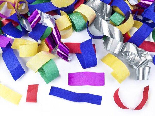 Canhão de confete e serpentinas, mix, 40 cm