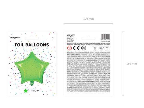 Balão de Foil Estrela 48 cm, Verde