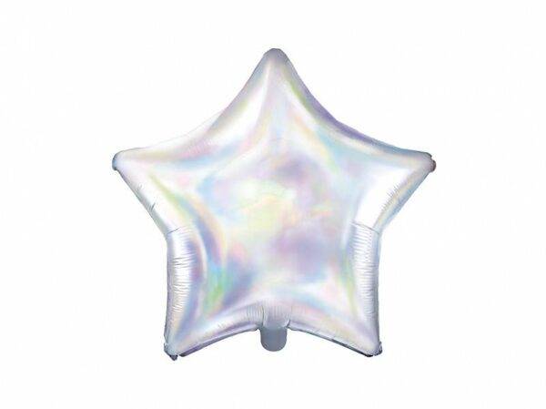 Balão de Foil Estrela 48 cm, iridescente