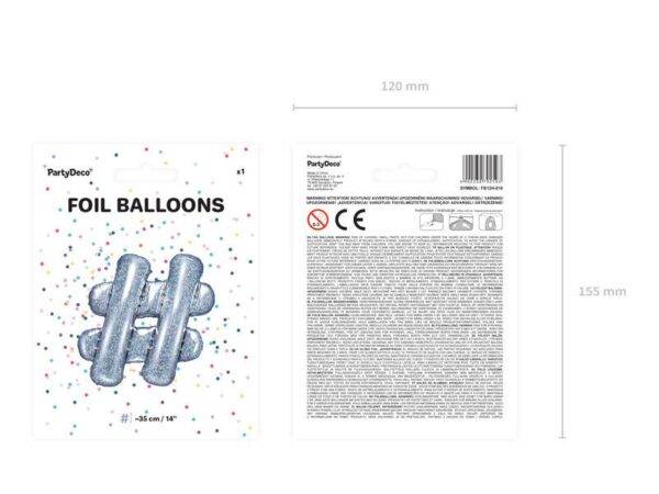 Balão de foil 35 cm,