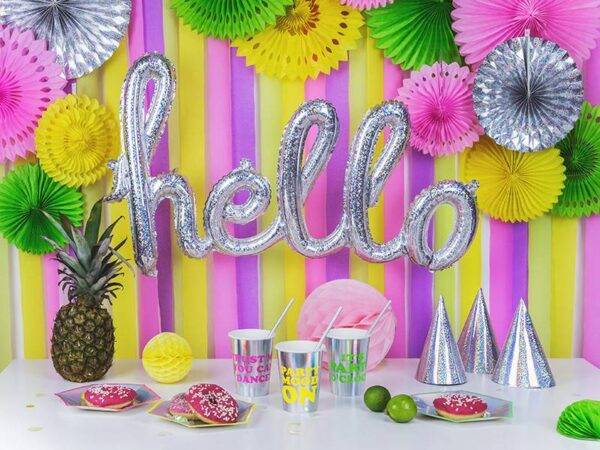Pratos Reveillon, mix, holográfico, 20 cm