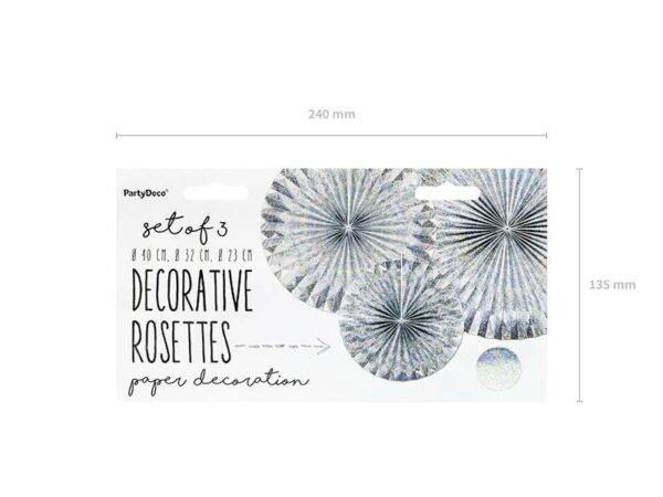 Rosetas decorativas, holográficas