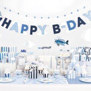 Conjunto de decorações para festas - Little Plane