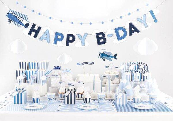 Conjunto de decorações para festas - Little Plane