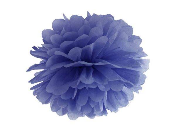 Tissue paper Pompom, azul marinho, 25 cm