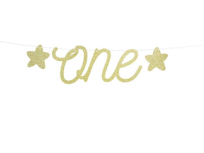 Banner 1º aniversário - um, 12x50 cm