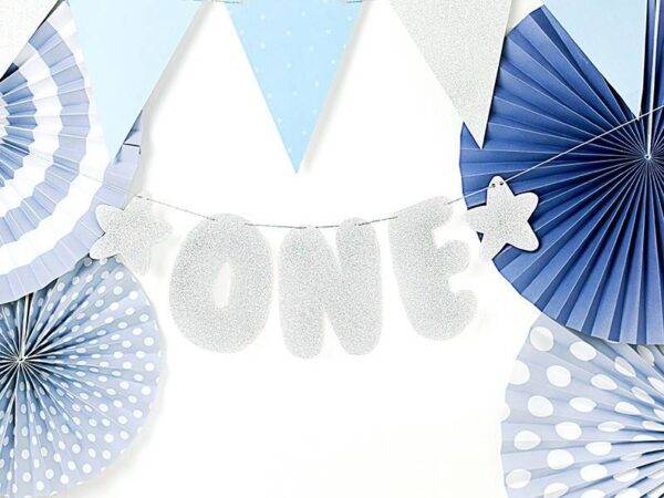 Banner 1st Birthday - One, 11.5x50 cm