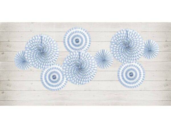 Rosetas decorativas, azul-centáurea claro