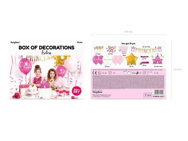 Conjunto de decorações para festas - Princesa