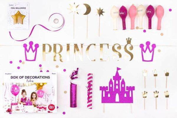 Conjunto de decorações para festas - Princesa