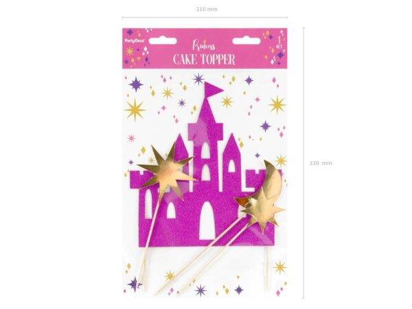 Topper de Bolo Princesa - Castelo, 17-21,5 cm
