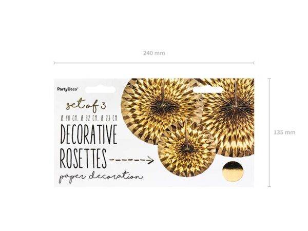 Rosetas decorativas, ouro
