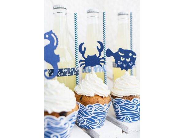Wrappers de cupcake Ahoy, 5x7,5x 5,5 cm